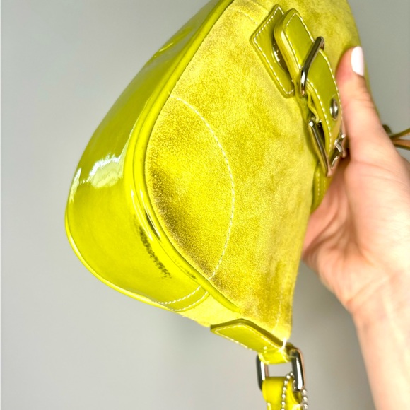 π Vintage Y2K Coach Demi Hampton Lime Green Mini Purse π - Picture 7 of 11